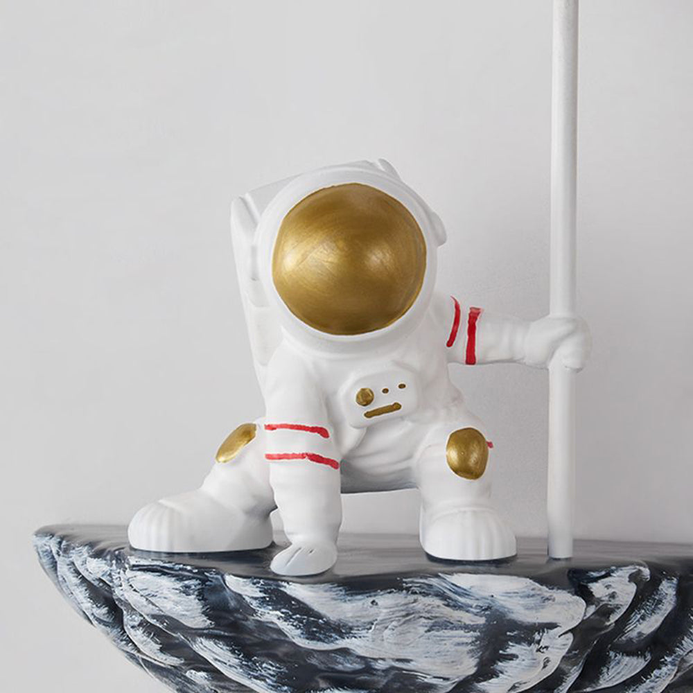 Aria Lindo Astronaut Metal LED Aplique de Pared Blanco