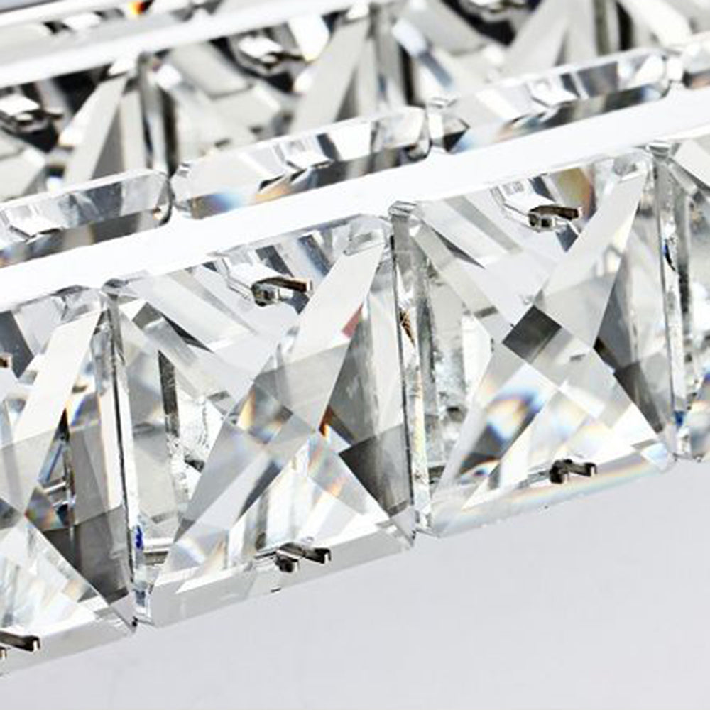 Kristy Moderno Metal/Cristal LED Aplique de Pared Plata/Oro