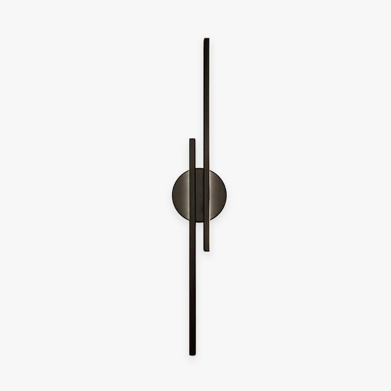 Alana Minimalita Lineal Metal LED Aplique de Pared Negra/Blanca
