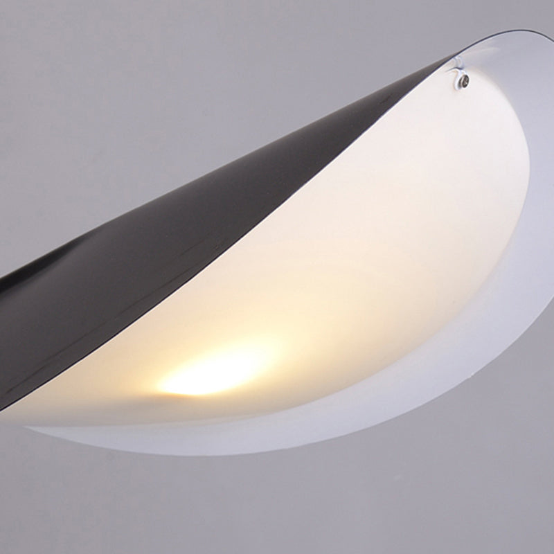 Edge Moderna Geométrica Metal LED Lámpara de Pie Negra
