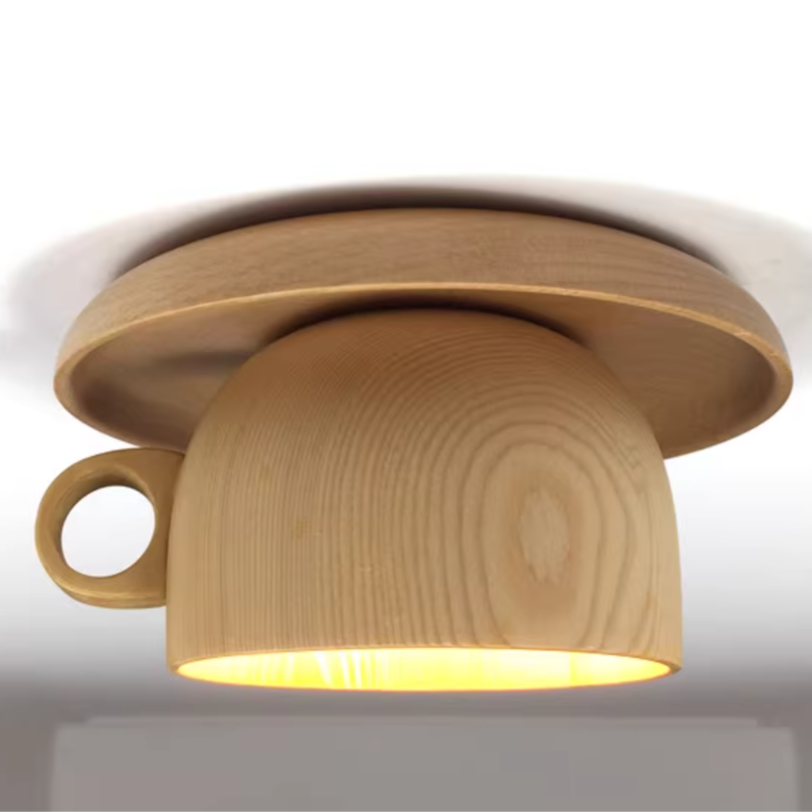 Arisha Modern Madera Taza Plafón Lámpara de Techo Dormitorio