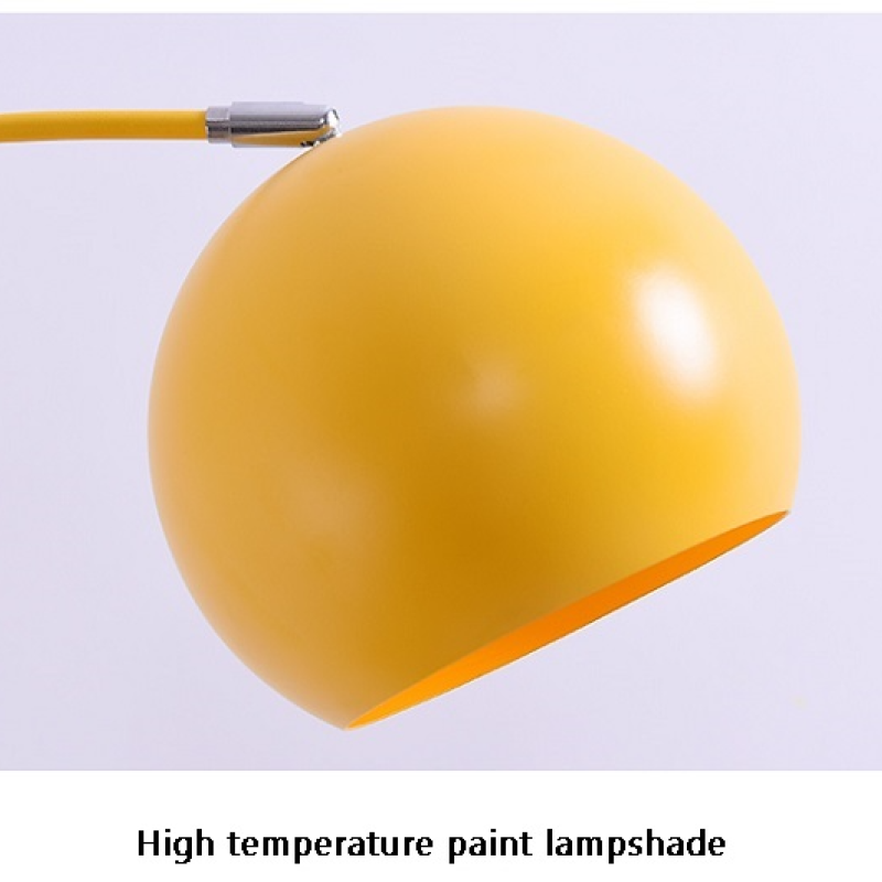 Morandi Moderno Geométrico Metal LED Lámpara de Pie Amarillo/Negro/Azul