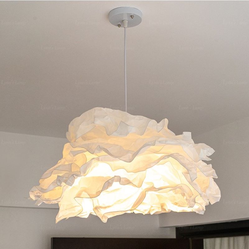 Ritta Wabi-sabi Nube Metal Papel LED Lámpara Colgante Estudio Dormitorio