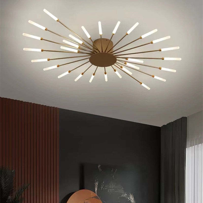 Arisha Moderna Sputnik Lineal Metal Lámpara de Techo