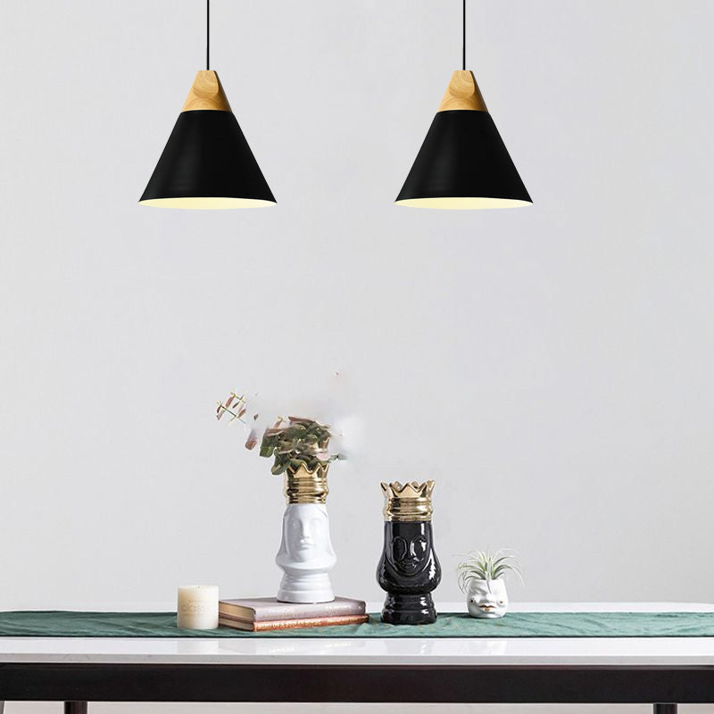Valentina Moderna Madera/Metal Lámpara Colgante