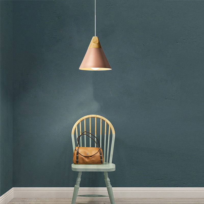 Valentina Moderna Madera/Metal Lámpara Colgante
