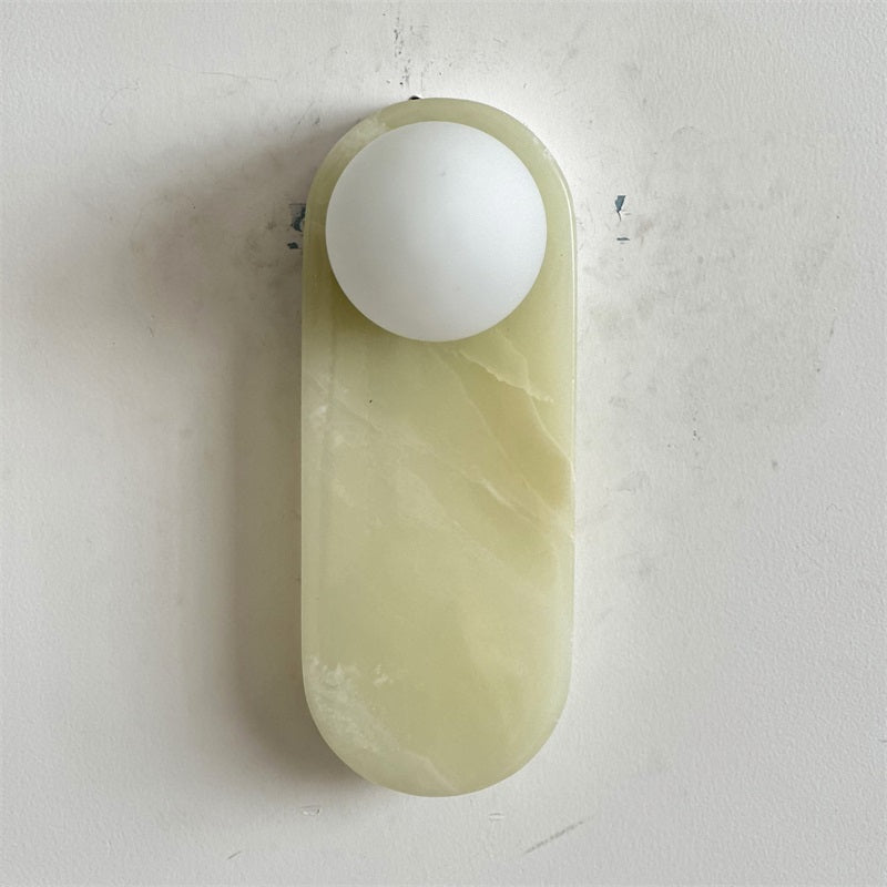 Syraeia Modern Minimalist Marble Jade Wall Lamp - Lamp Copper