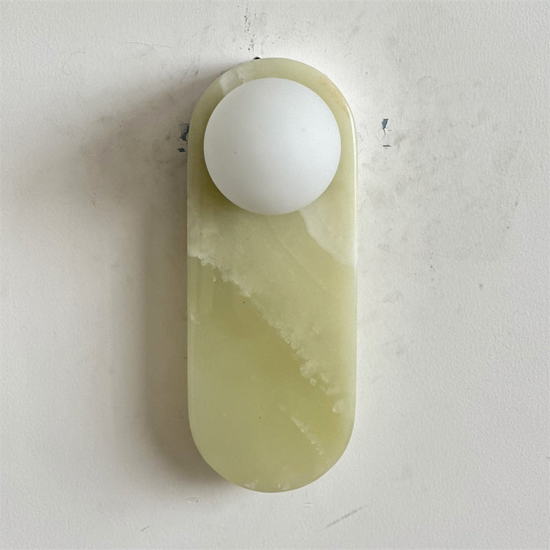 Syraeia Modern Minimalist Marble Jade Wall Lamp - Lamp Copper