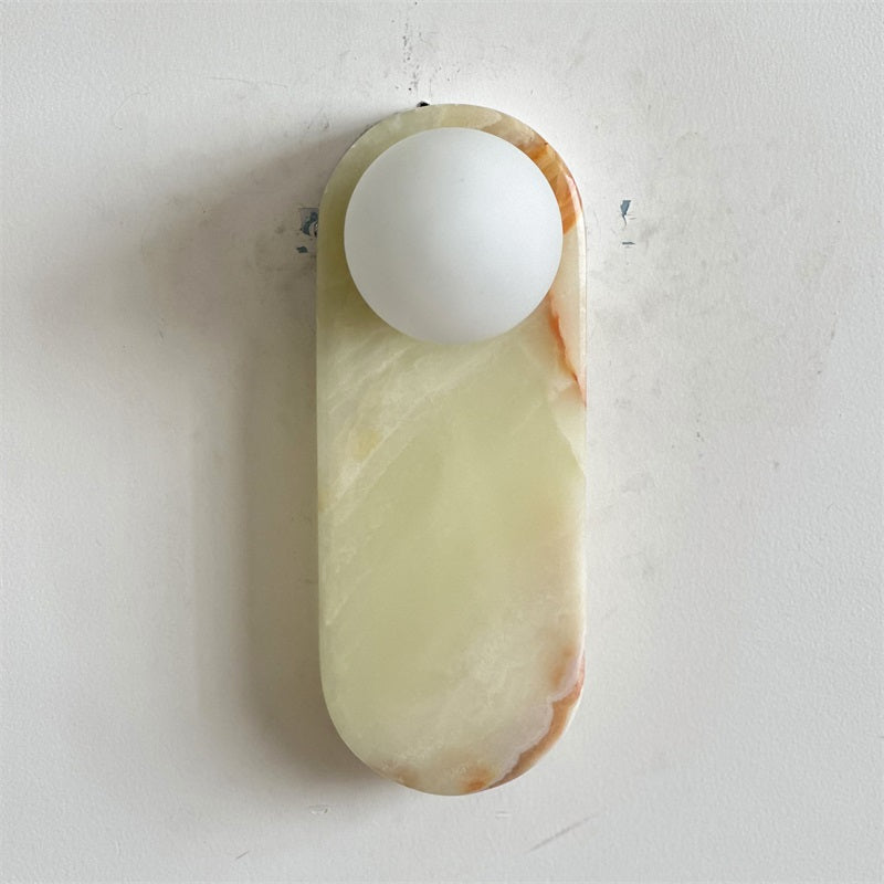 Syraeia Modern Minimalist Marble Jade Wall Lamp - Lamp Copper