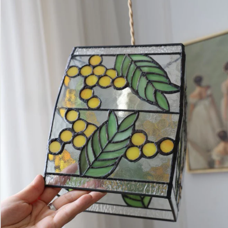 Tiffany Antiguo Lámparas de Araña Vidrio Dormitorio Salón Comedor