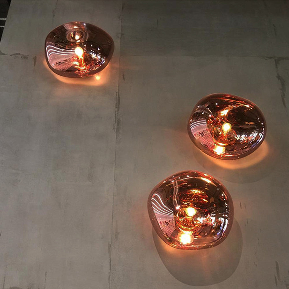 Arisha Lava Aplique LED Moderno Redondo Cromo/Oro/Rosa Salón/Dormitorio