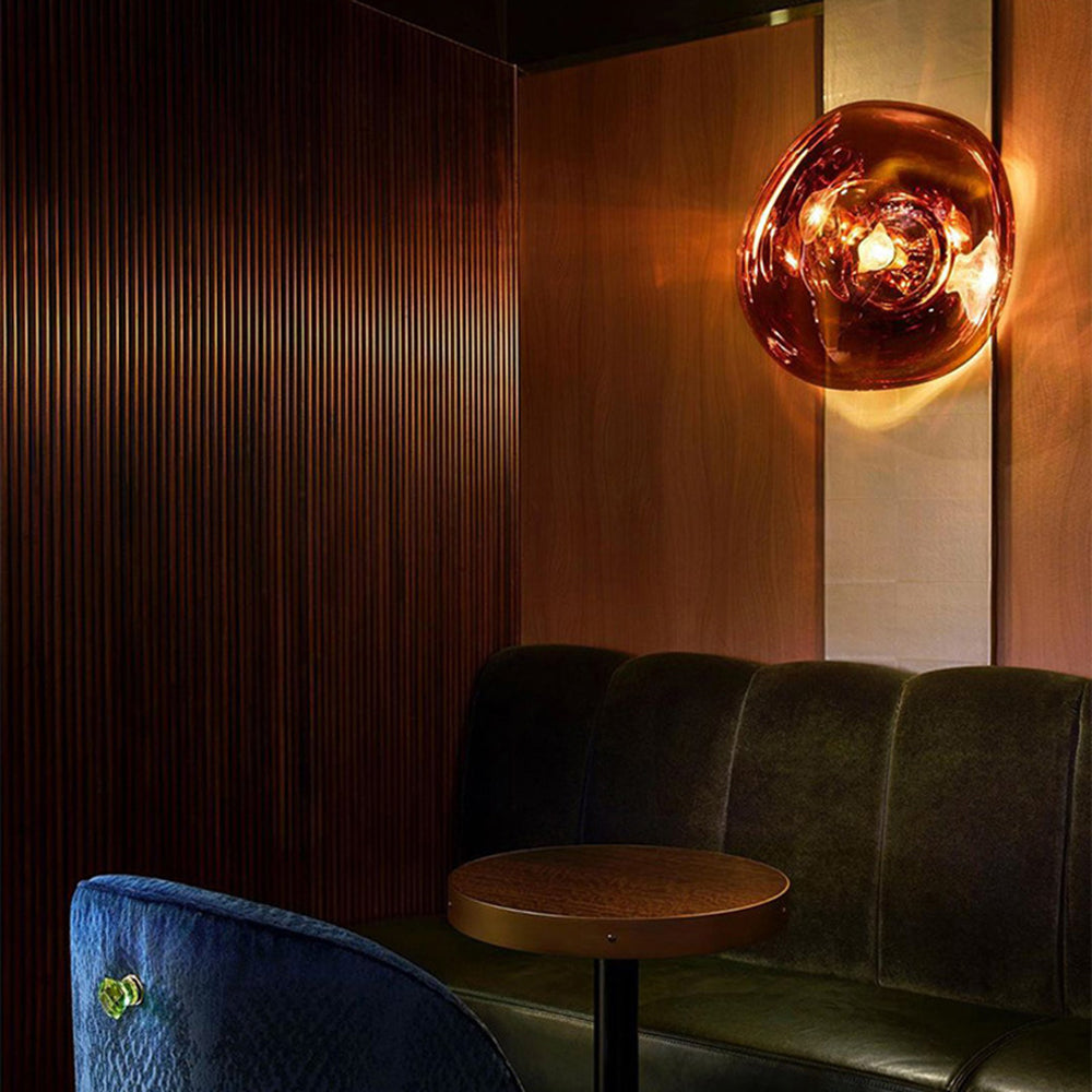 Arisha Lava Aplique LED Moderno Redondo Cromo/Oro/Rosa Salón/Dormitorio