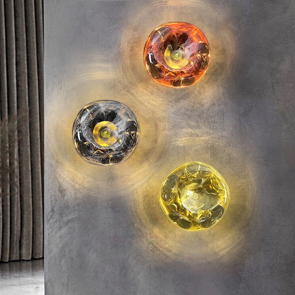 Arisha Lava Aplique LED Moderno Redondo Cromo/Oro/Rosa Salón/Dormitorio