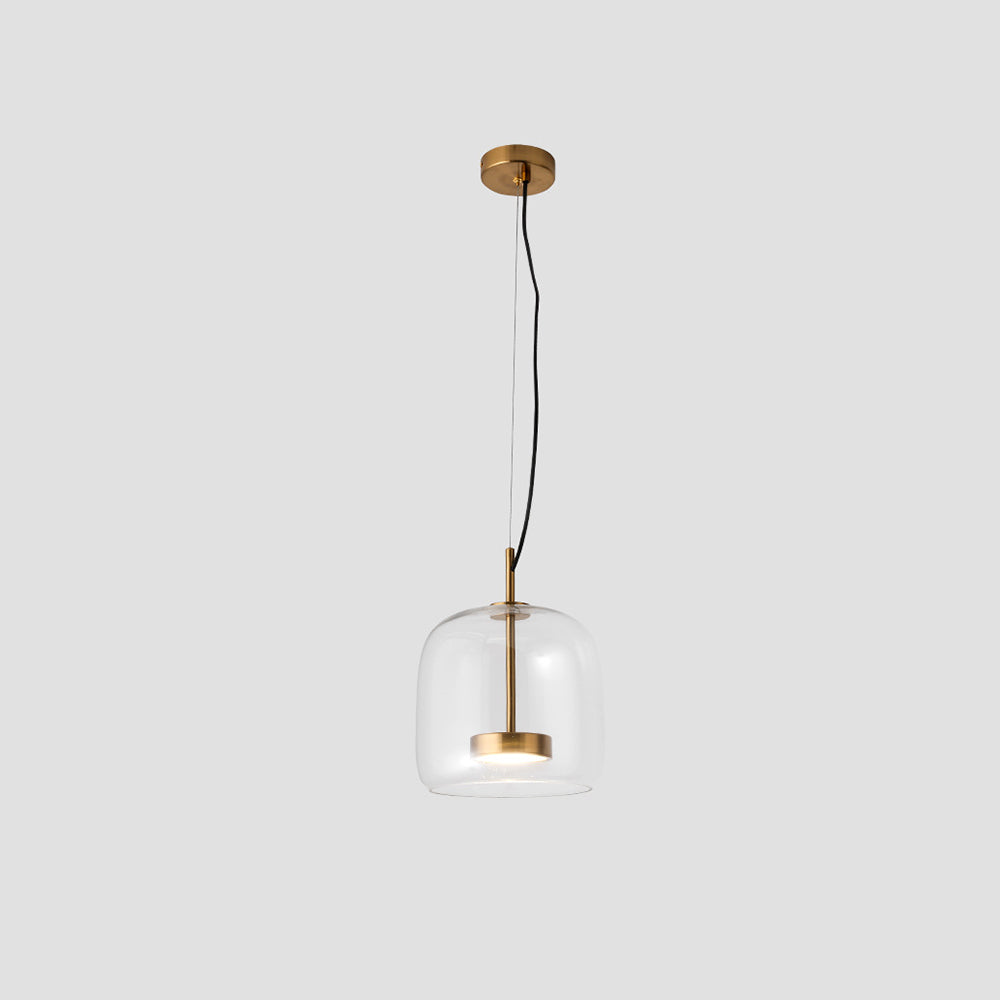 Valentina Moderna Minimalsita Metal Lámpara Colgante Transparente/Ámbar/Gris Ahumado