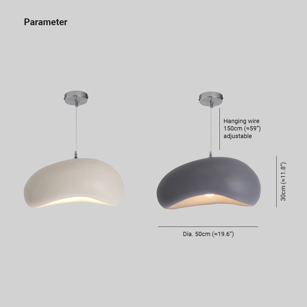 Avi Wabi Sabi Lámpara Colgante de Resina en Forma de Pan 4 Colores
