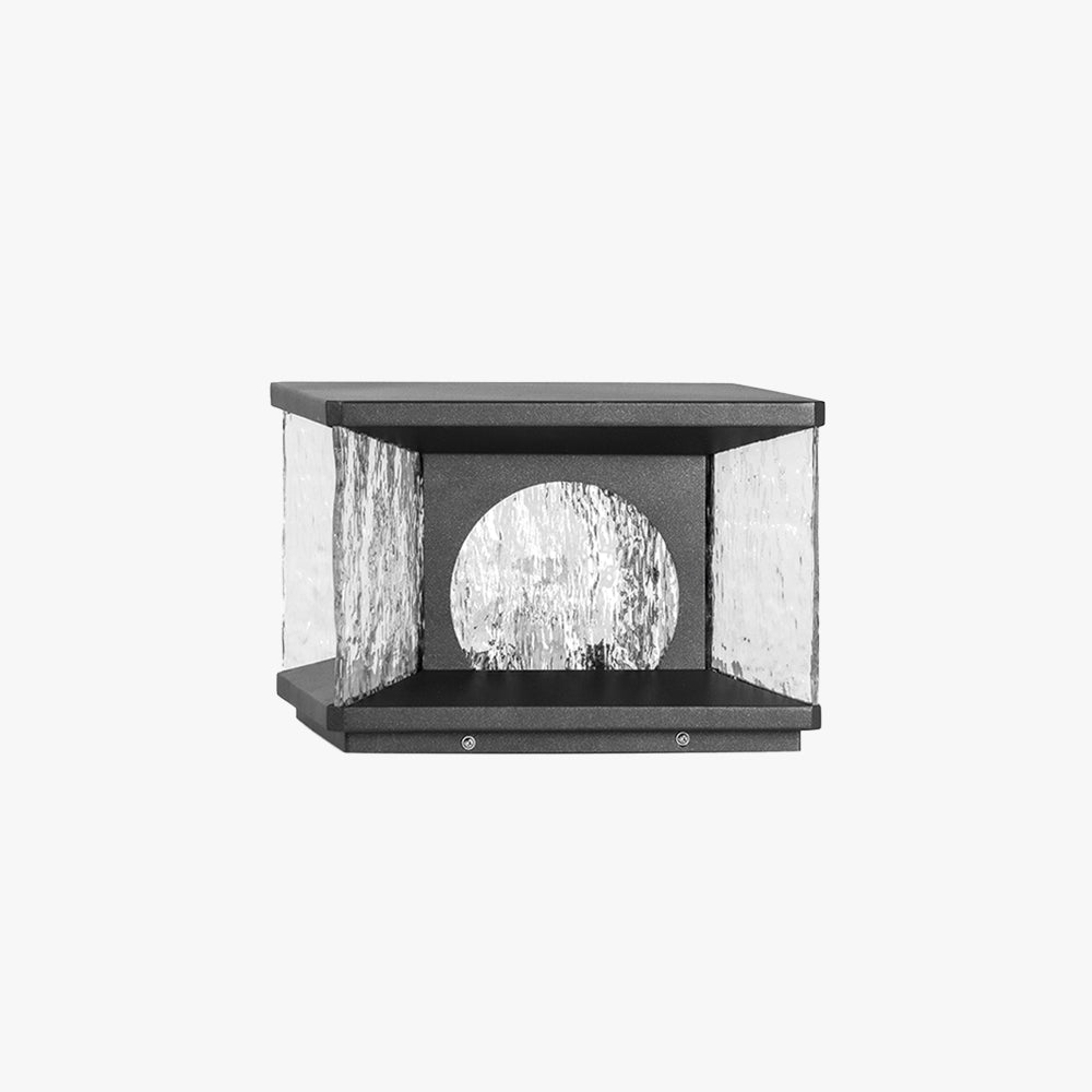 Ray Moderna Lámpara Exterior Cubo Metal Patio Jardín
