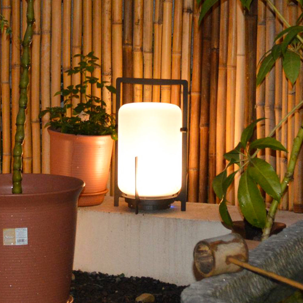 Ray Lámpara Exterior Minimalista Cilíndrica Vidrio Acrílico