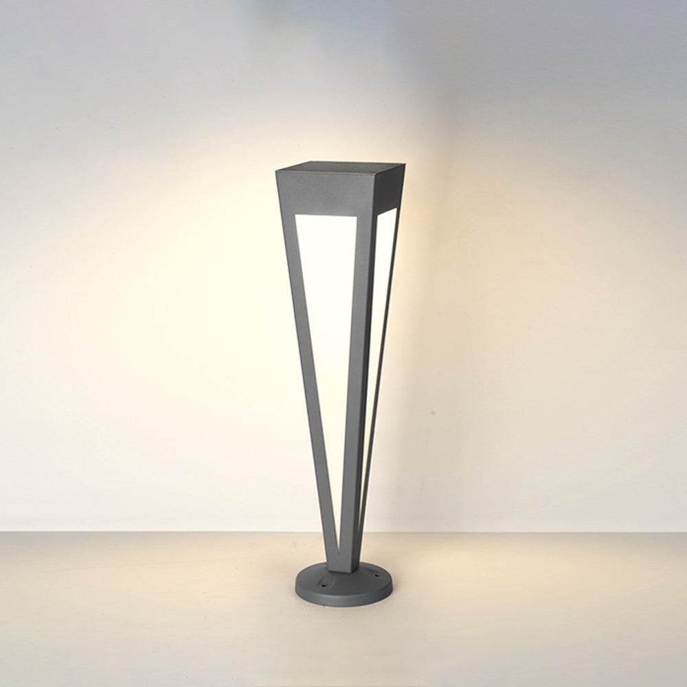 Ray Moderna Triángulo Solar Metal Acrílico Lámpara Exterior
