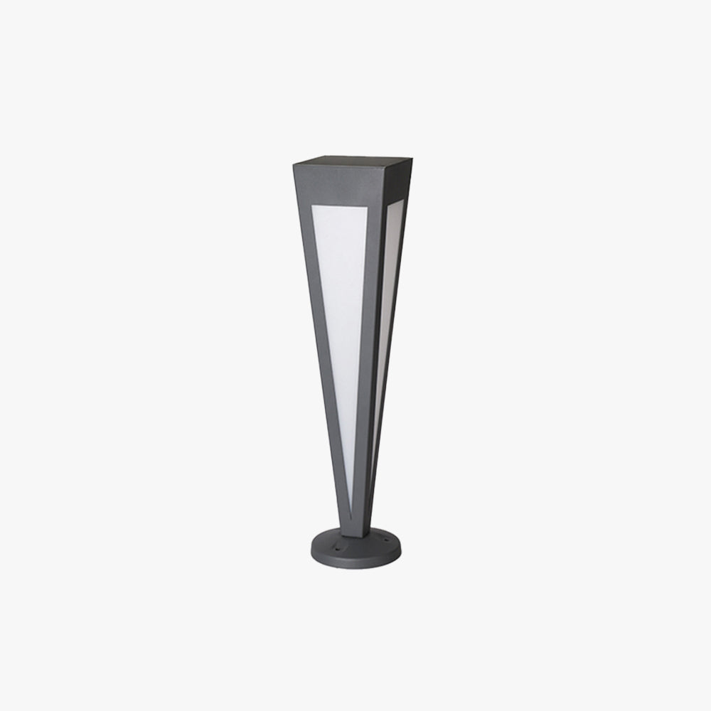 Ray Moderna Triángulo Solar Metal Acrílico Lámpara Exterior