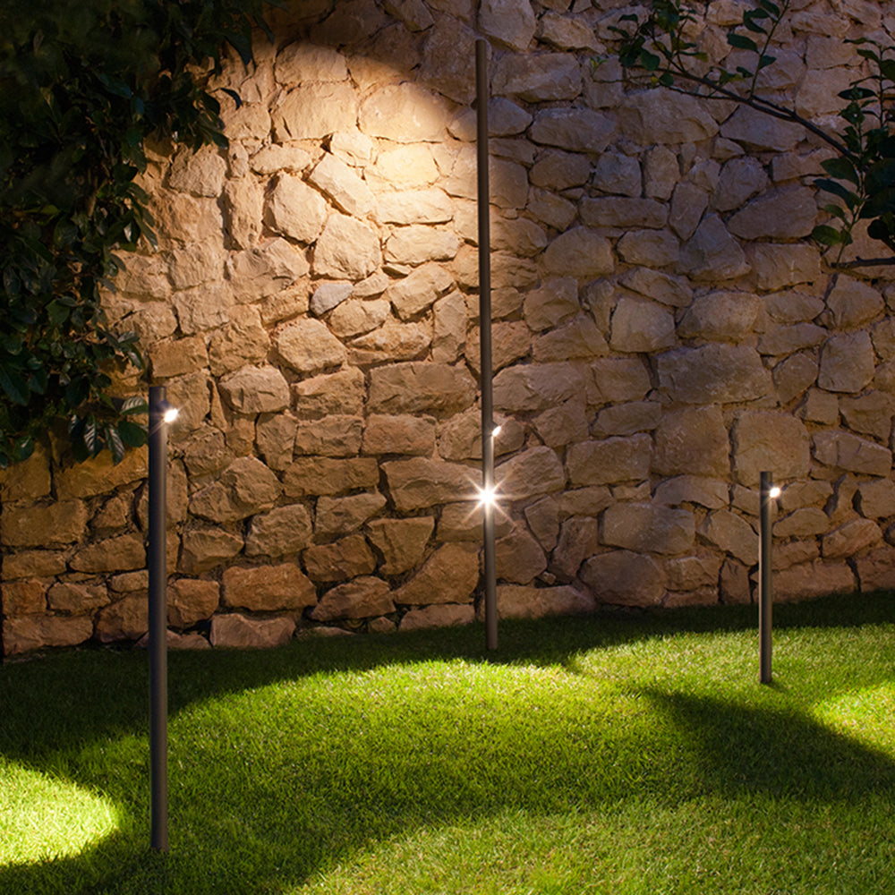 Ray Minimalista Lineal Metal Lampara De Pie Exterior