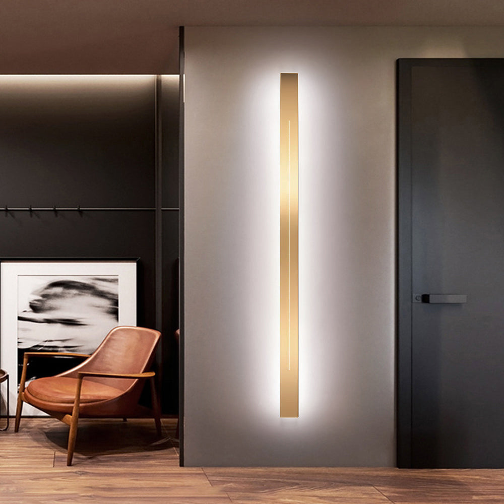 Arisha Moderno Sencillo Aplique LED Interior Metal Oro Negro Dormitorio