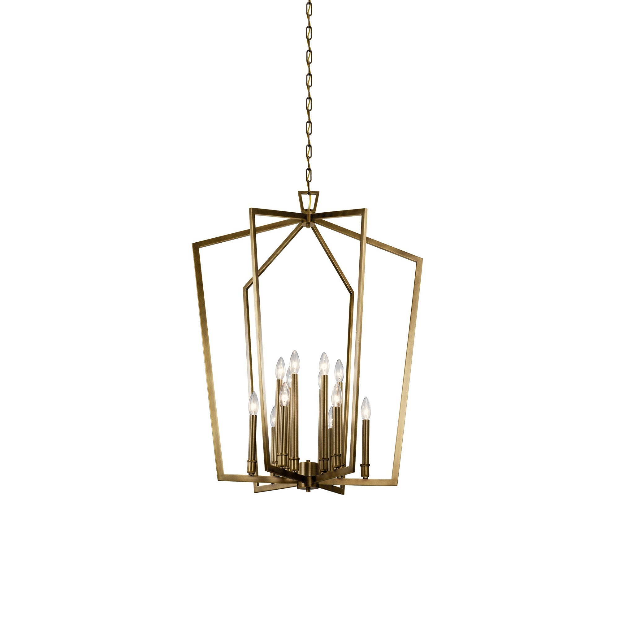 Abbotswell Traditional Modern Brass Chandelier - Lamp Copper