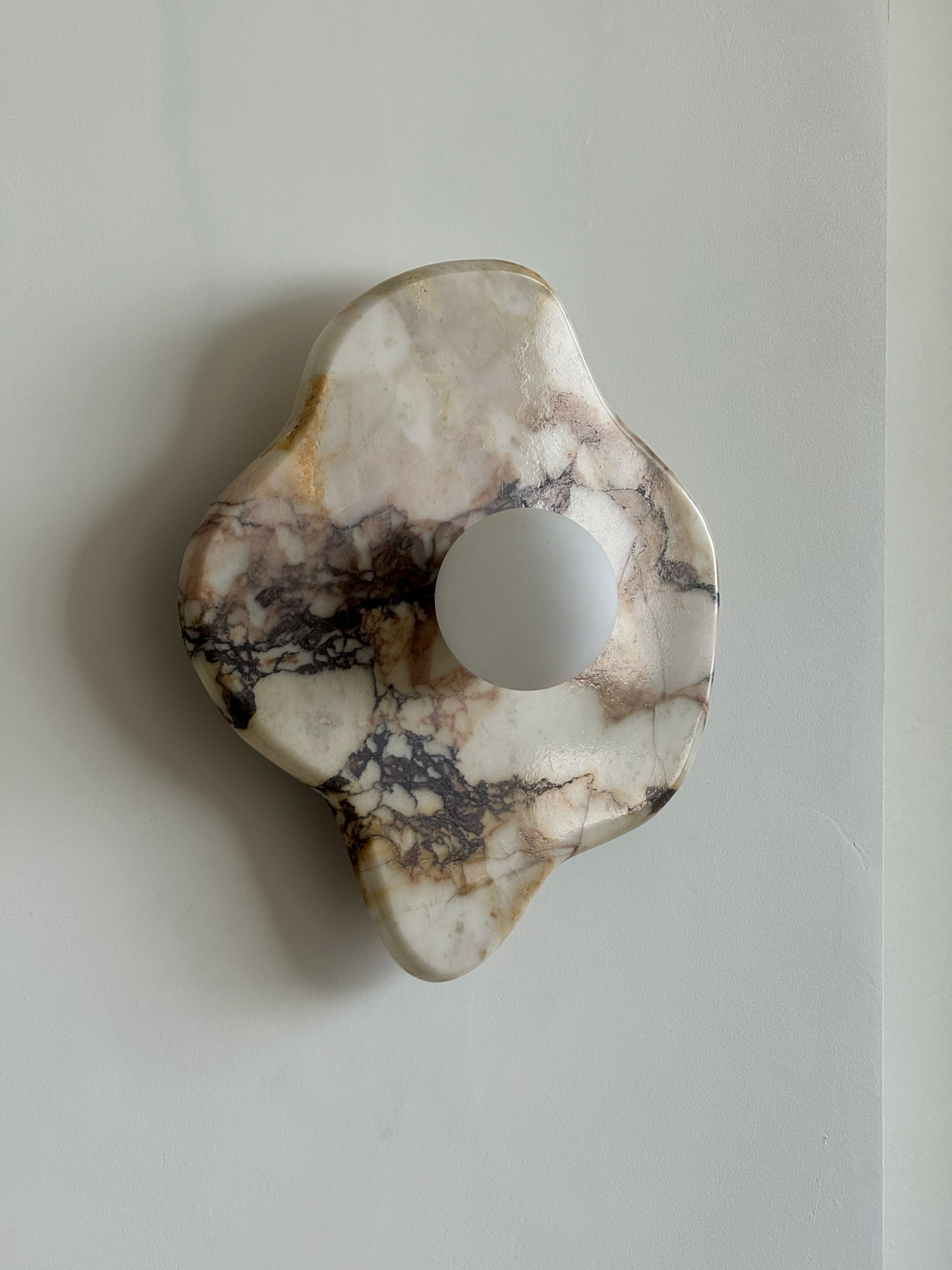 Abnormal Modern Minimalist Marble Glass Wall Lamp - Lamp Copper