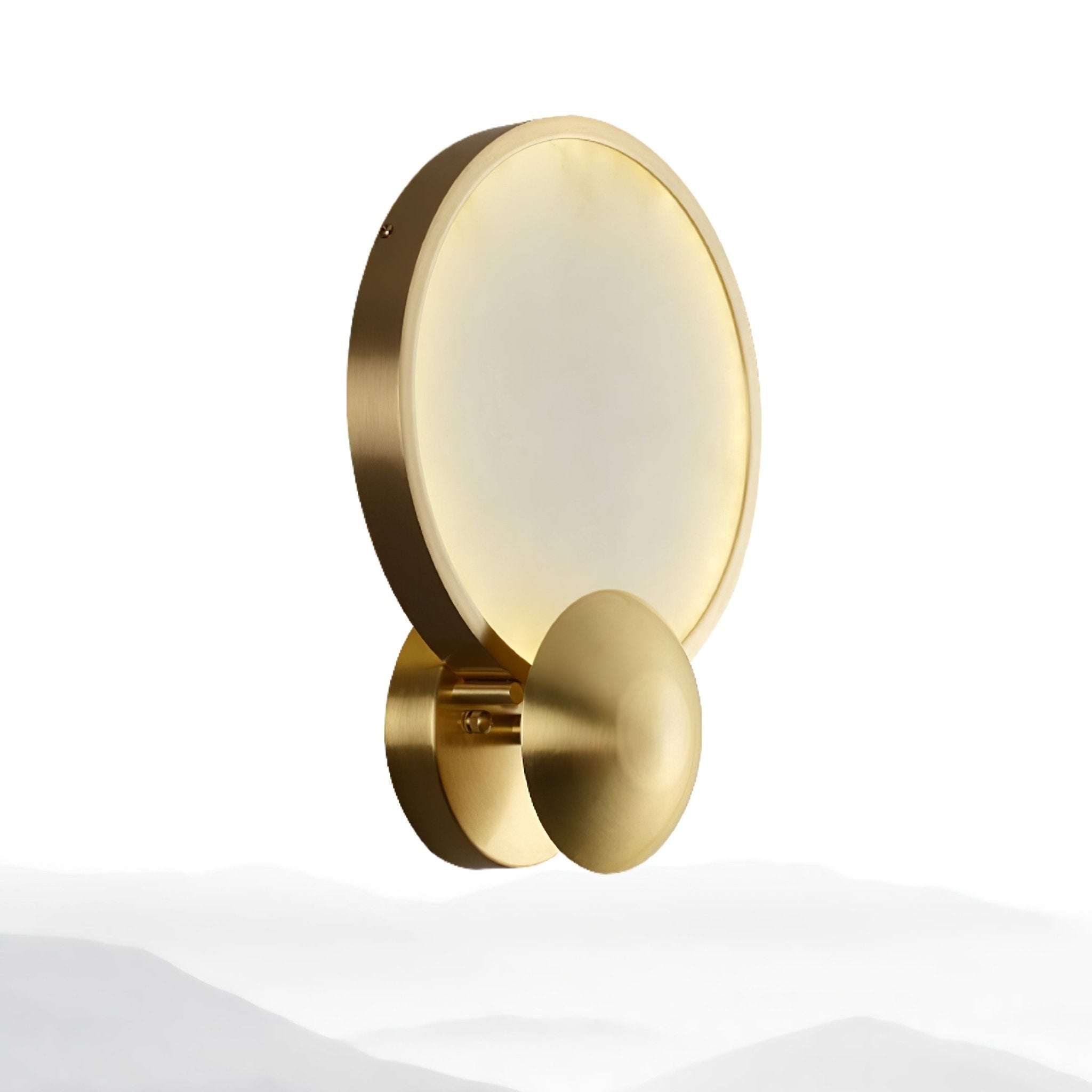 Sol Alabaster Brass Wall Light - Letslighting