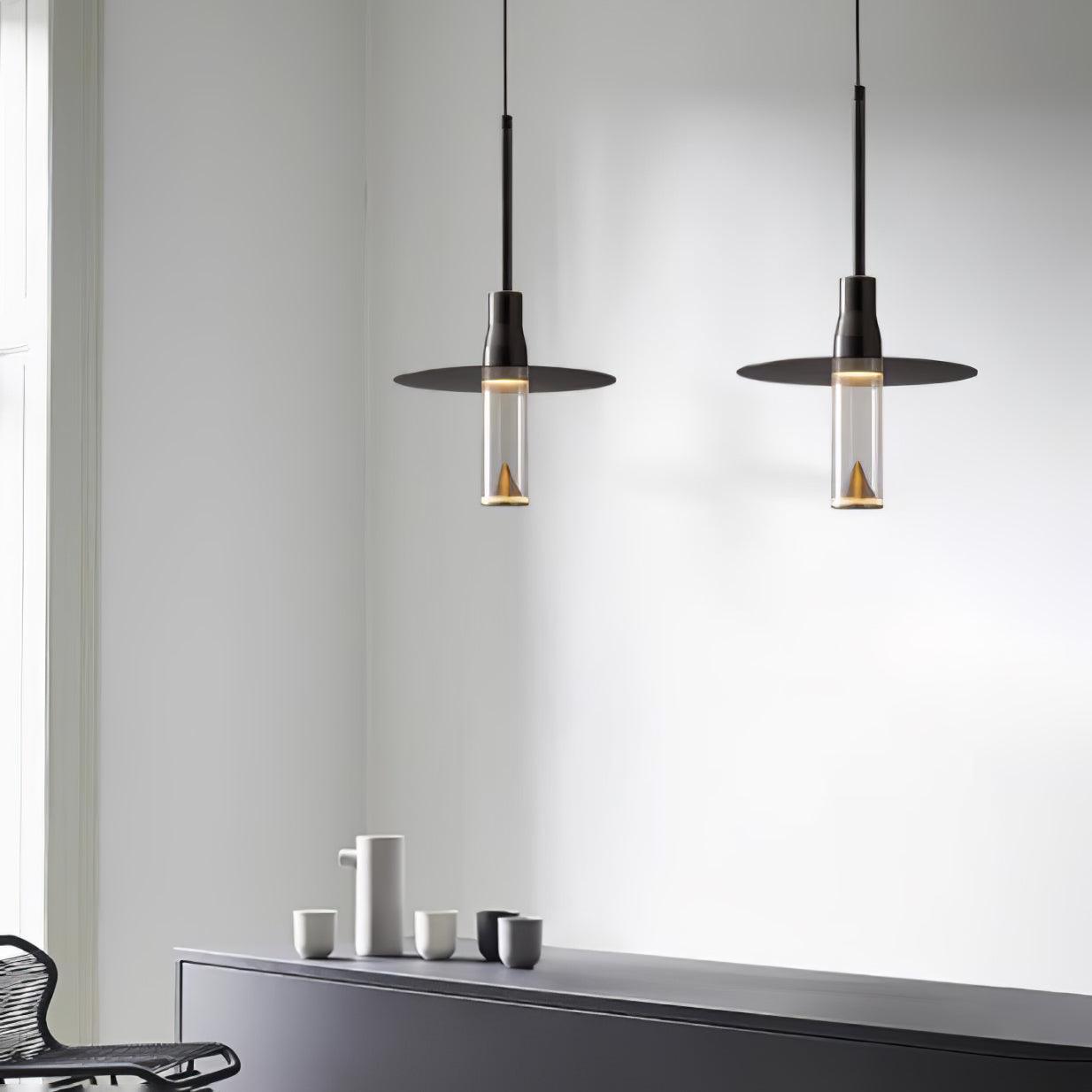 Acrylic Hat Plate Pendant Light - Letslighting