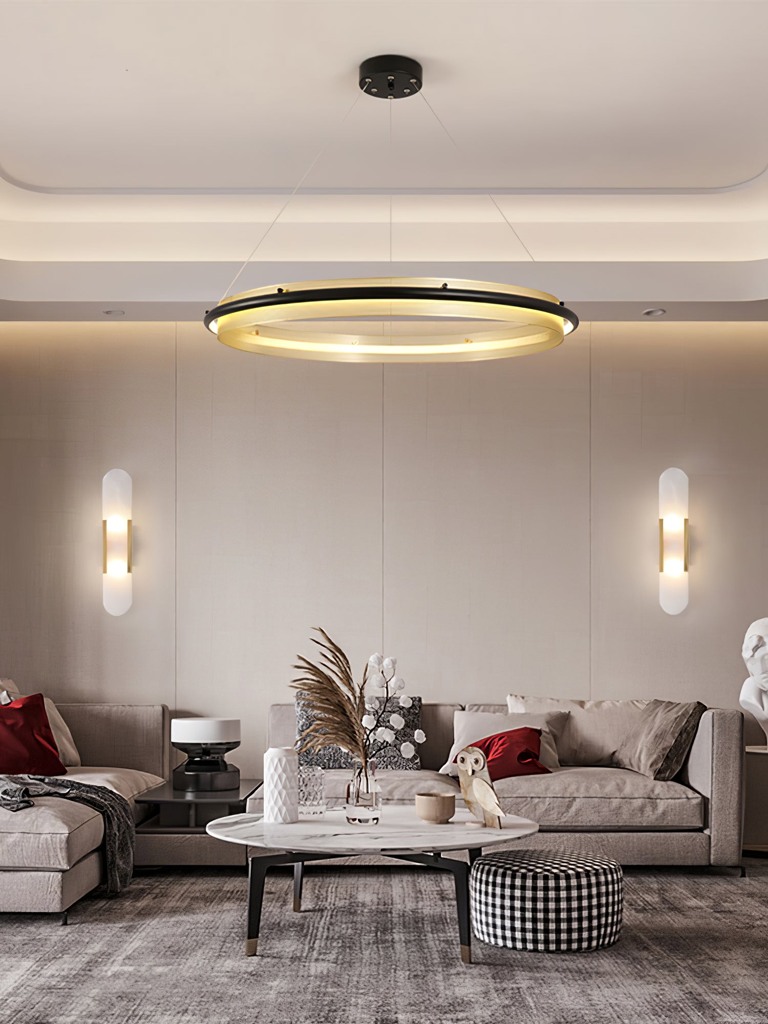 Acrylic LED Round Chandelier - Letslighting