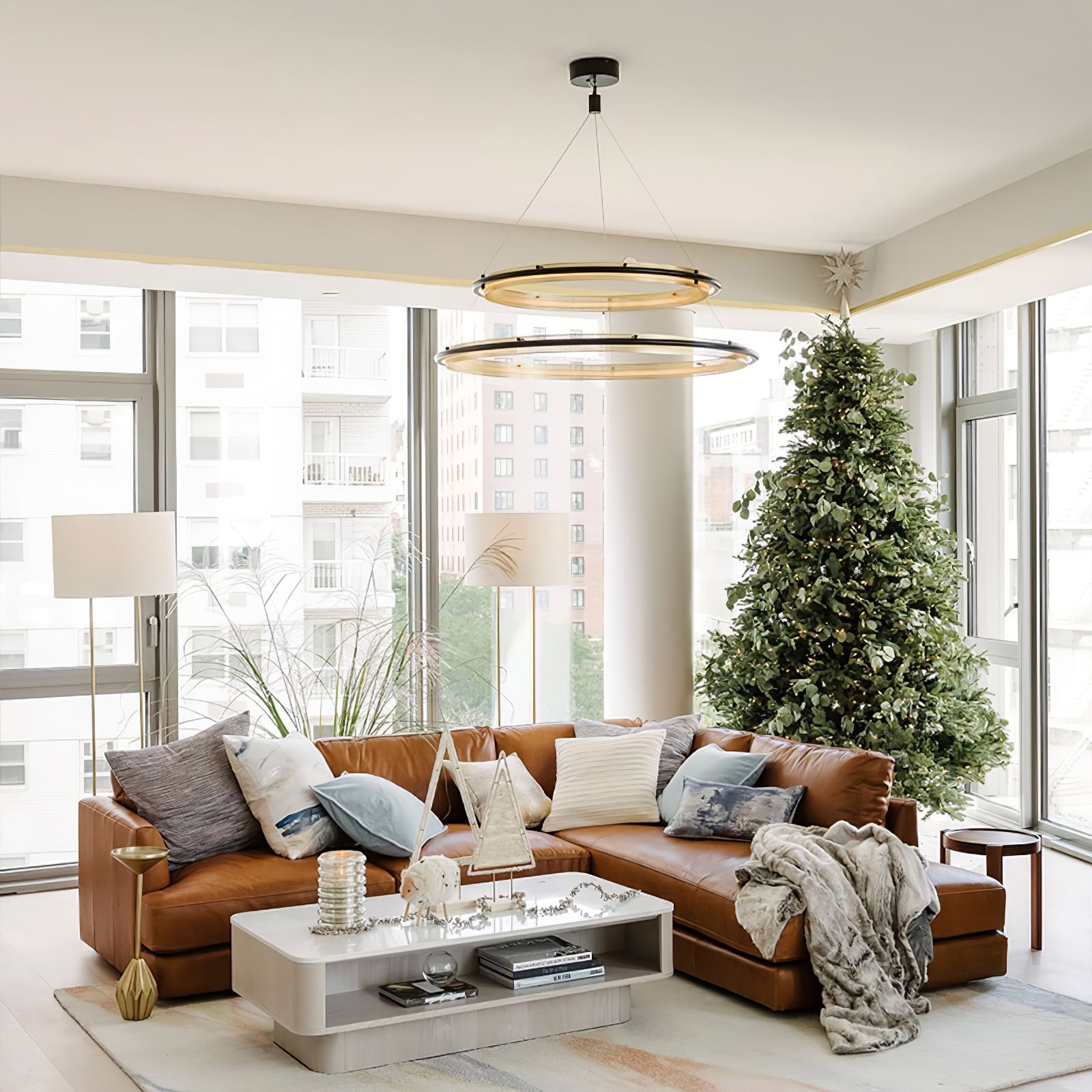 Acrylic LED Round Chandelier - Letslighting