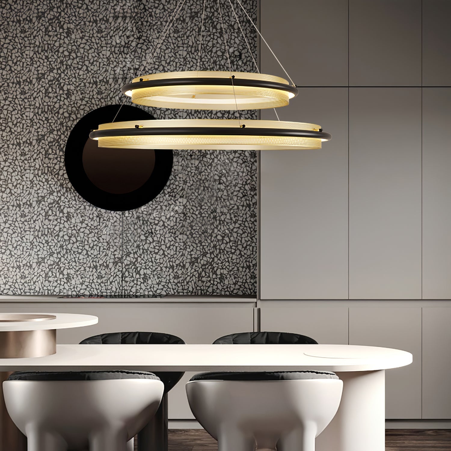 Acrylic LED Round Chandelier - Letslighting