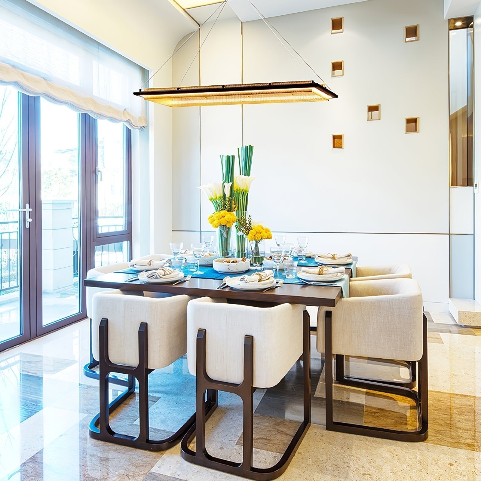 Acrylic LED Round Chandelier - Letslighting