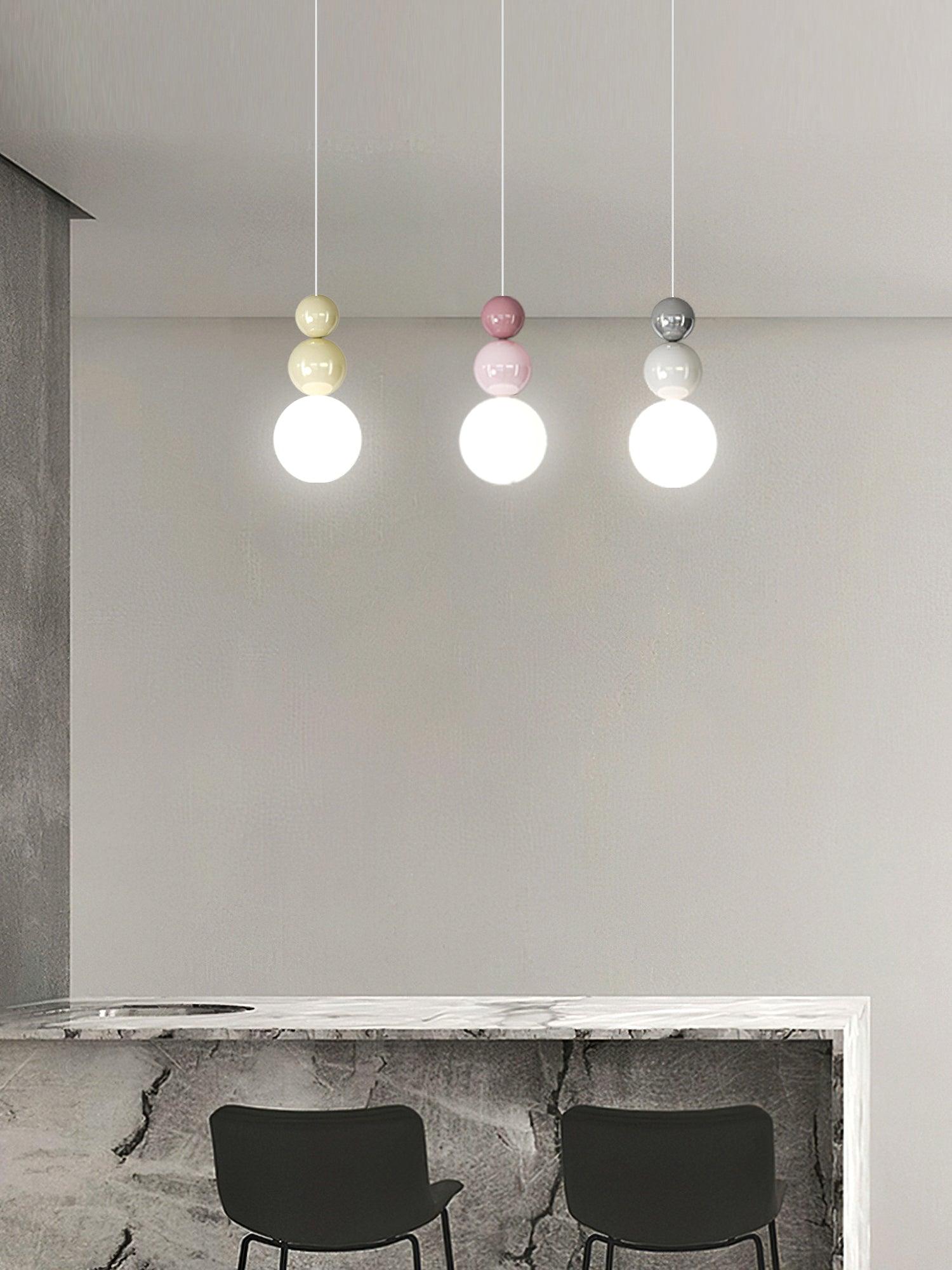 Acrylic Three Ball Pendant Lamp - Letslighting