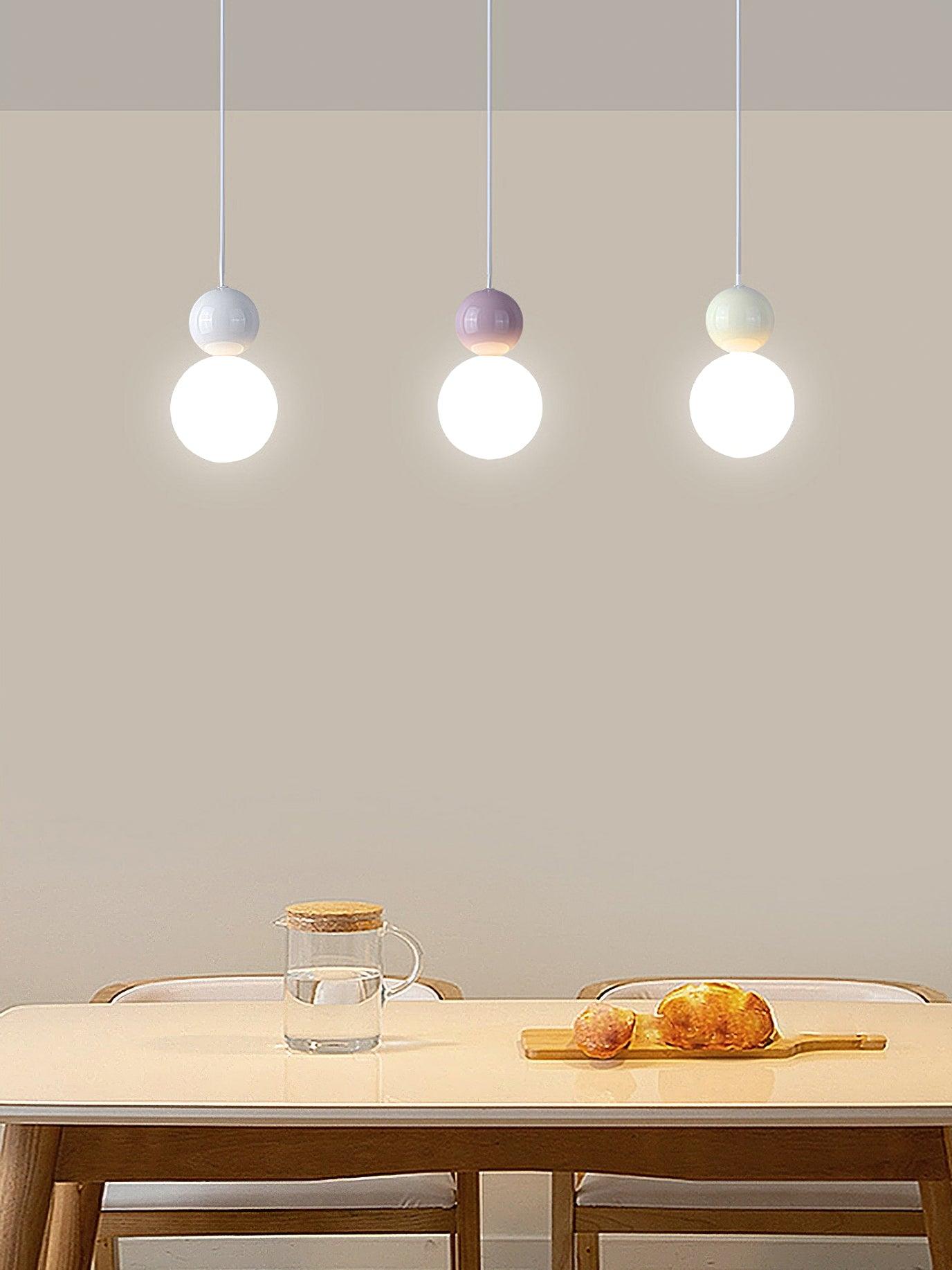 Acrylic Two Ball Pendant Light - Letslighting