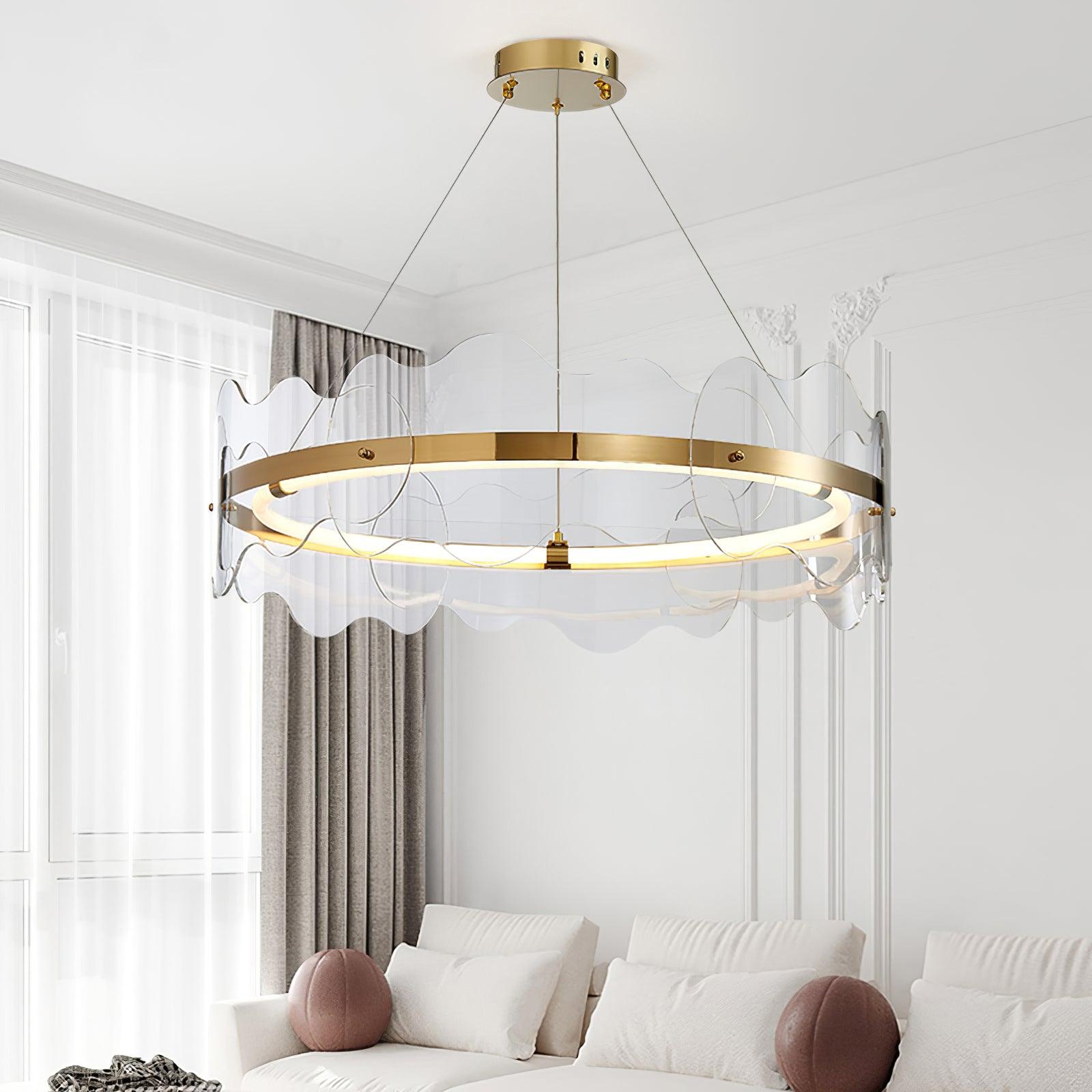 Acrylic Wave Chandelier - Letslighting