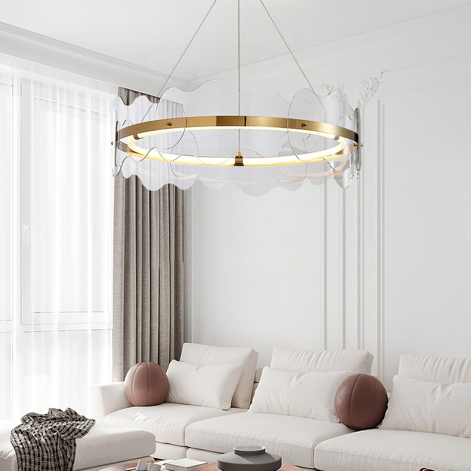 Acrylic Wave Chandelier - Letslighting