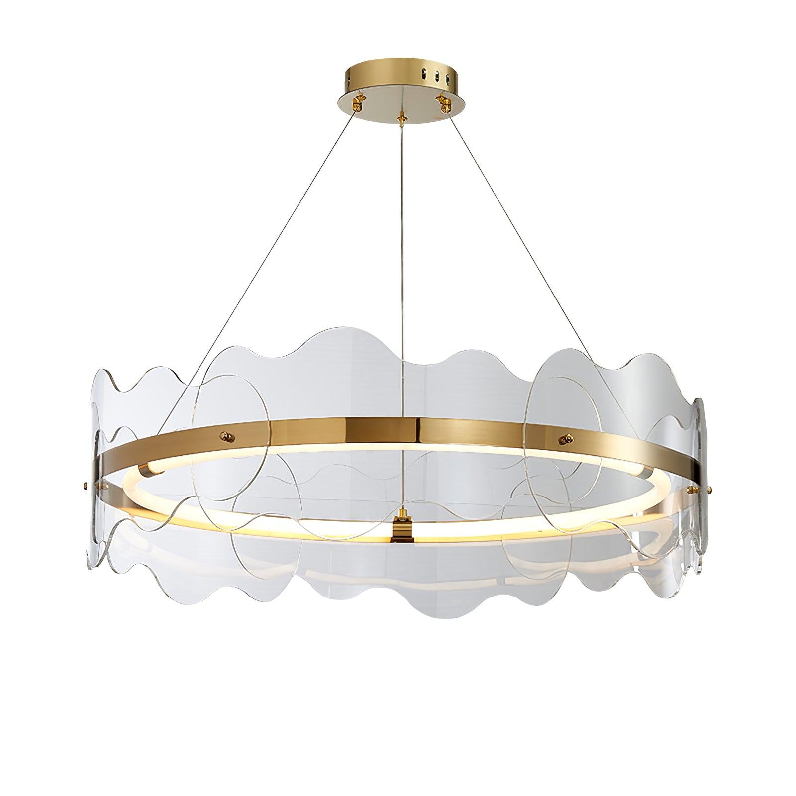 Acrylic Wave Chandelier - Letslighting