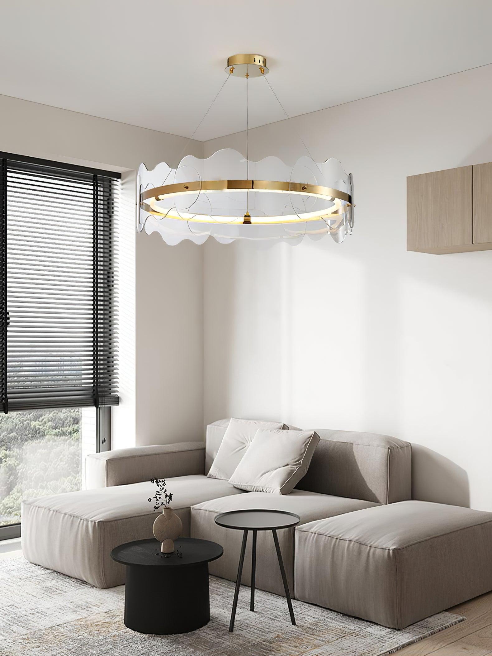 Acrylic Wave Chandelier - Letslighting