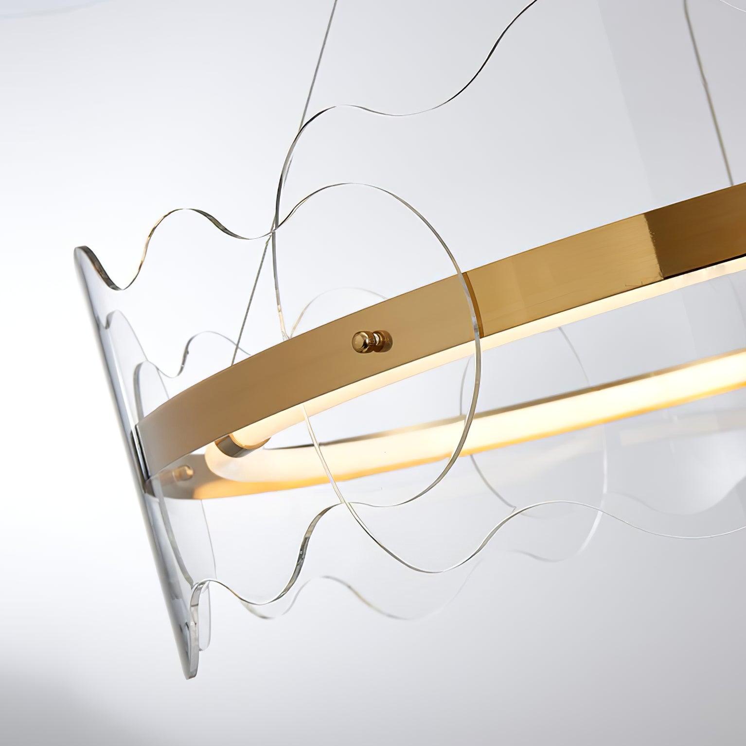 Acrylic Wave Chandelier - Letslighting