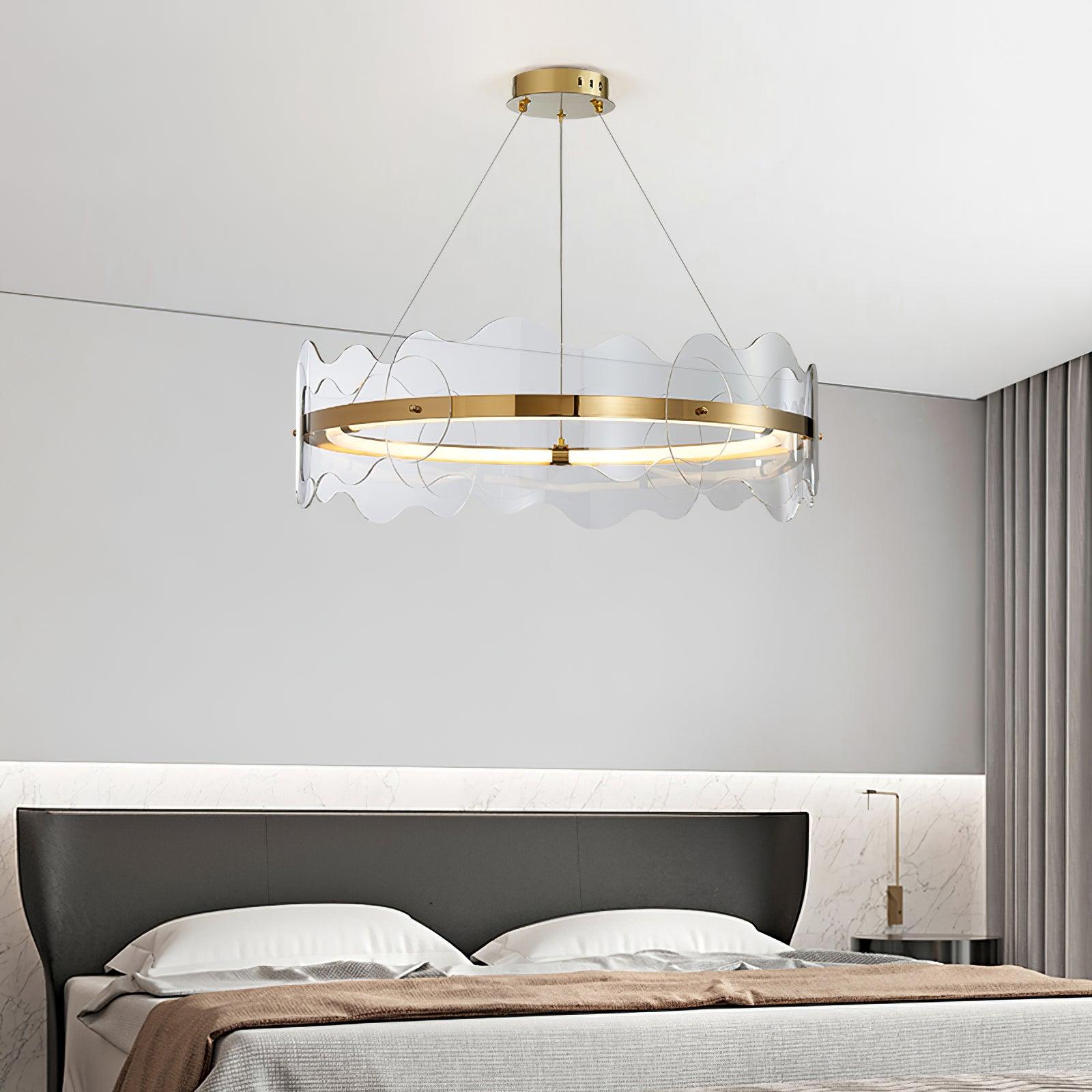Acrylic Wave Chandelier - Letslighting