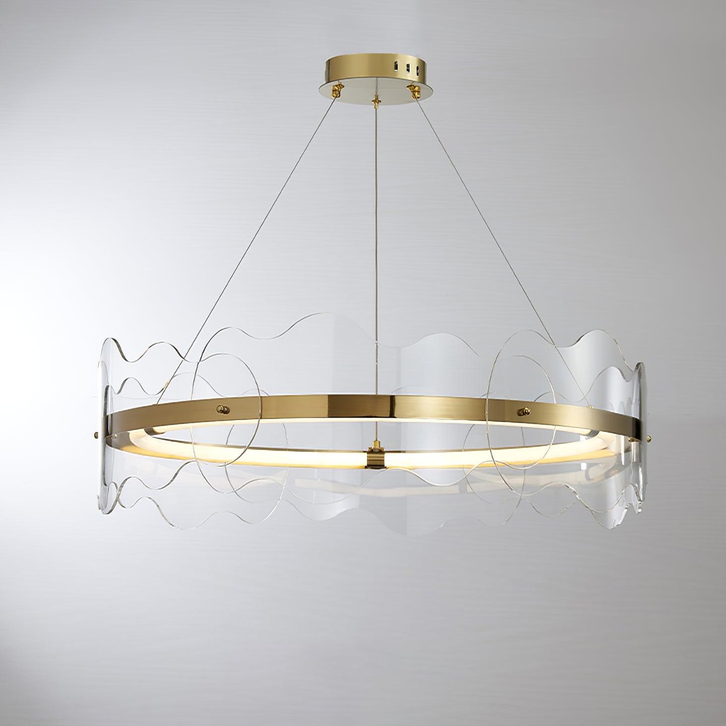 Acrylic Wave Chandelier - Letslighting