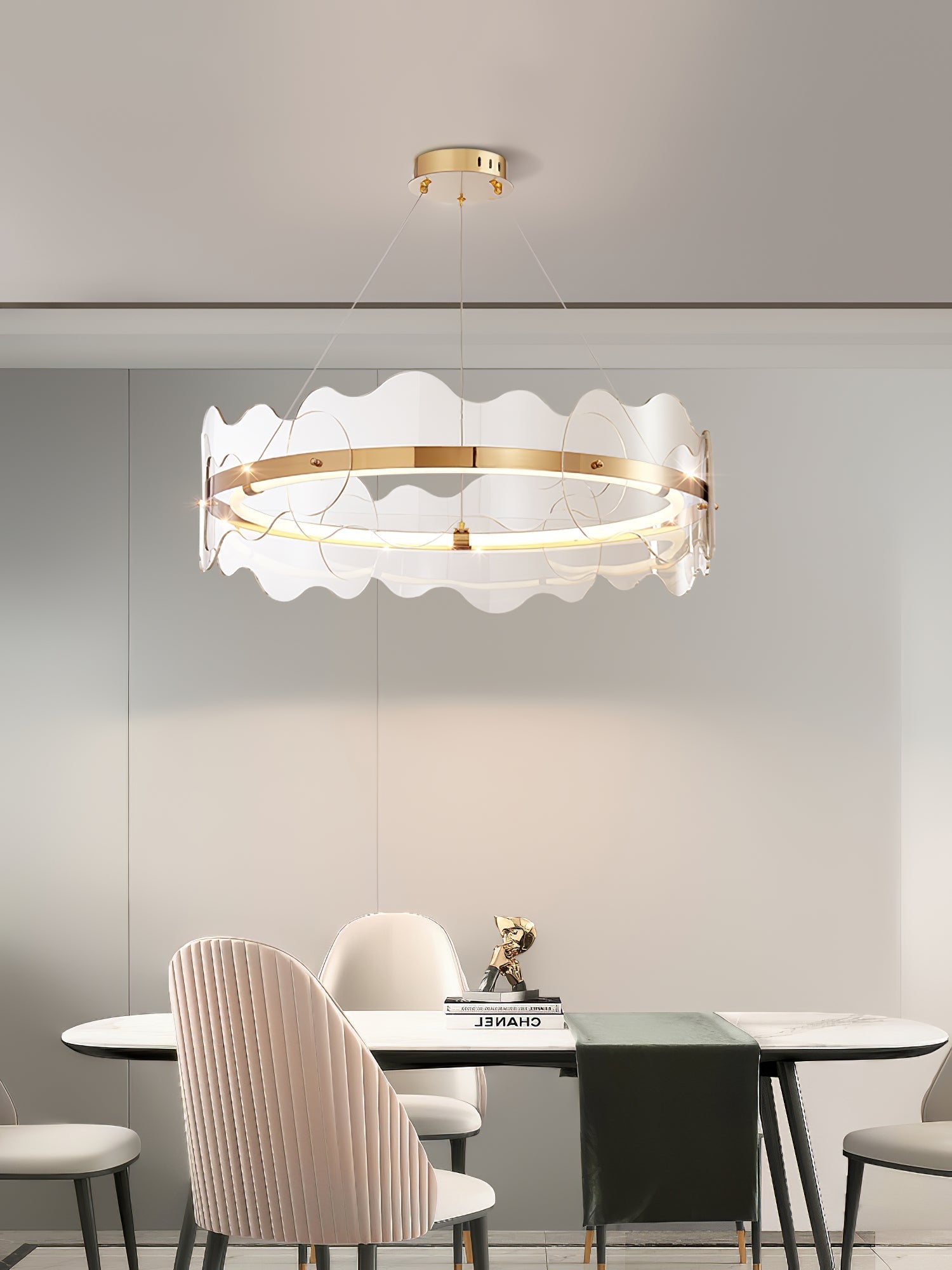 Acrylic Wave Chandelier - Letslighting