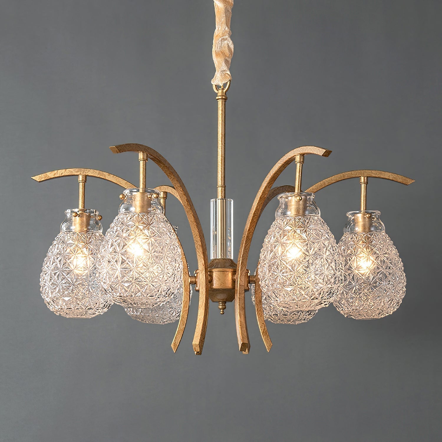 Adams Postmodern Luxury Glass Chandelier - Lamp Copper