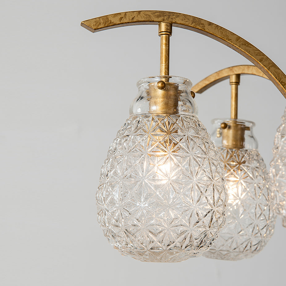 Adams Postmodern Luxury Glass Chandelier - Lamp Copper