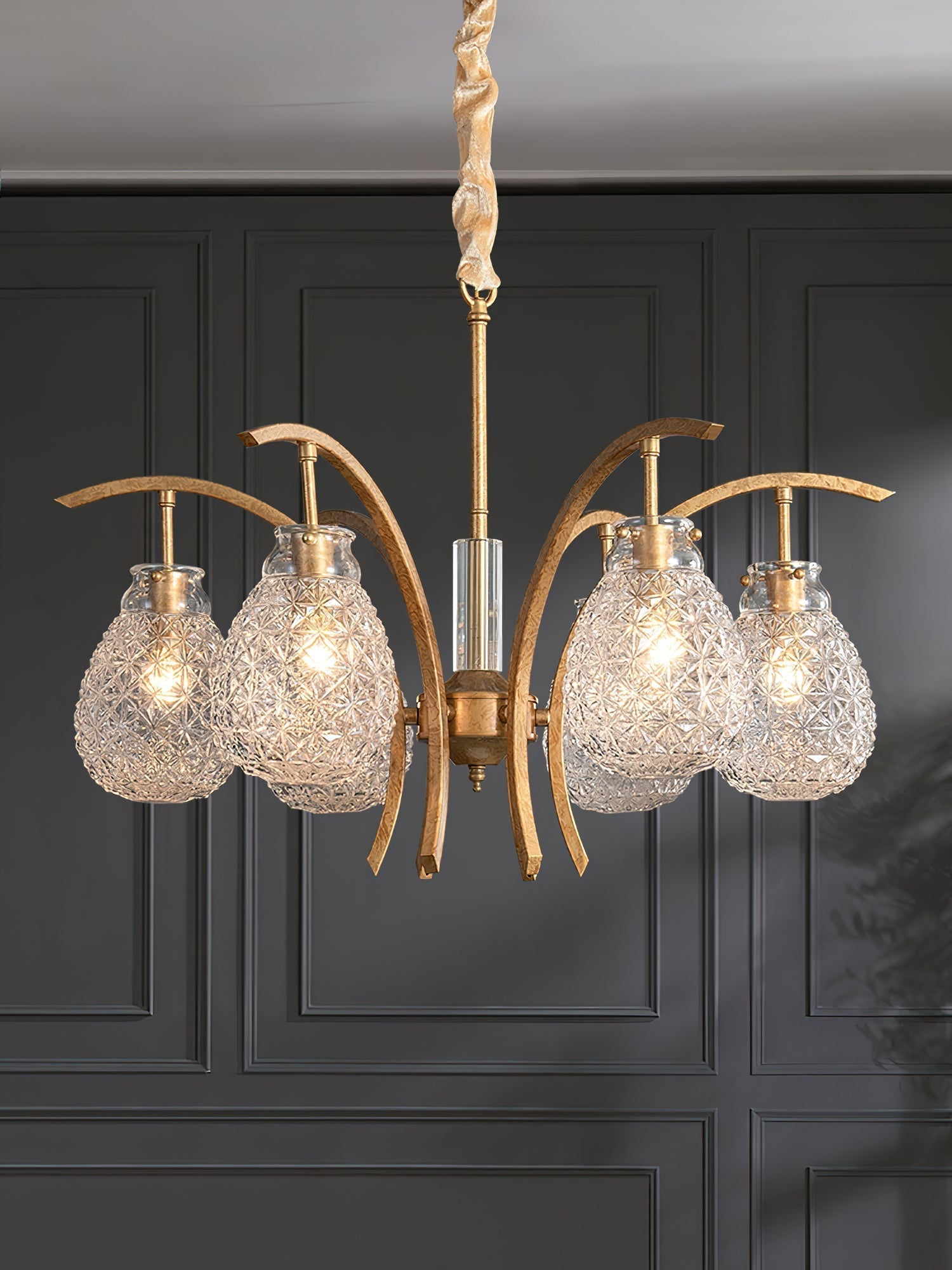 Adams Postmodern Luxury Glass Chandelier - Lamp Copper