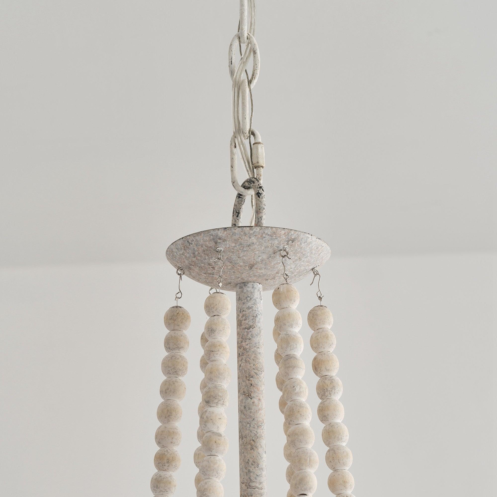 Adan Modern Traditional Wood Chandelier - Lamp Copper