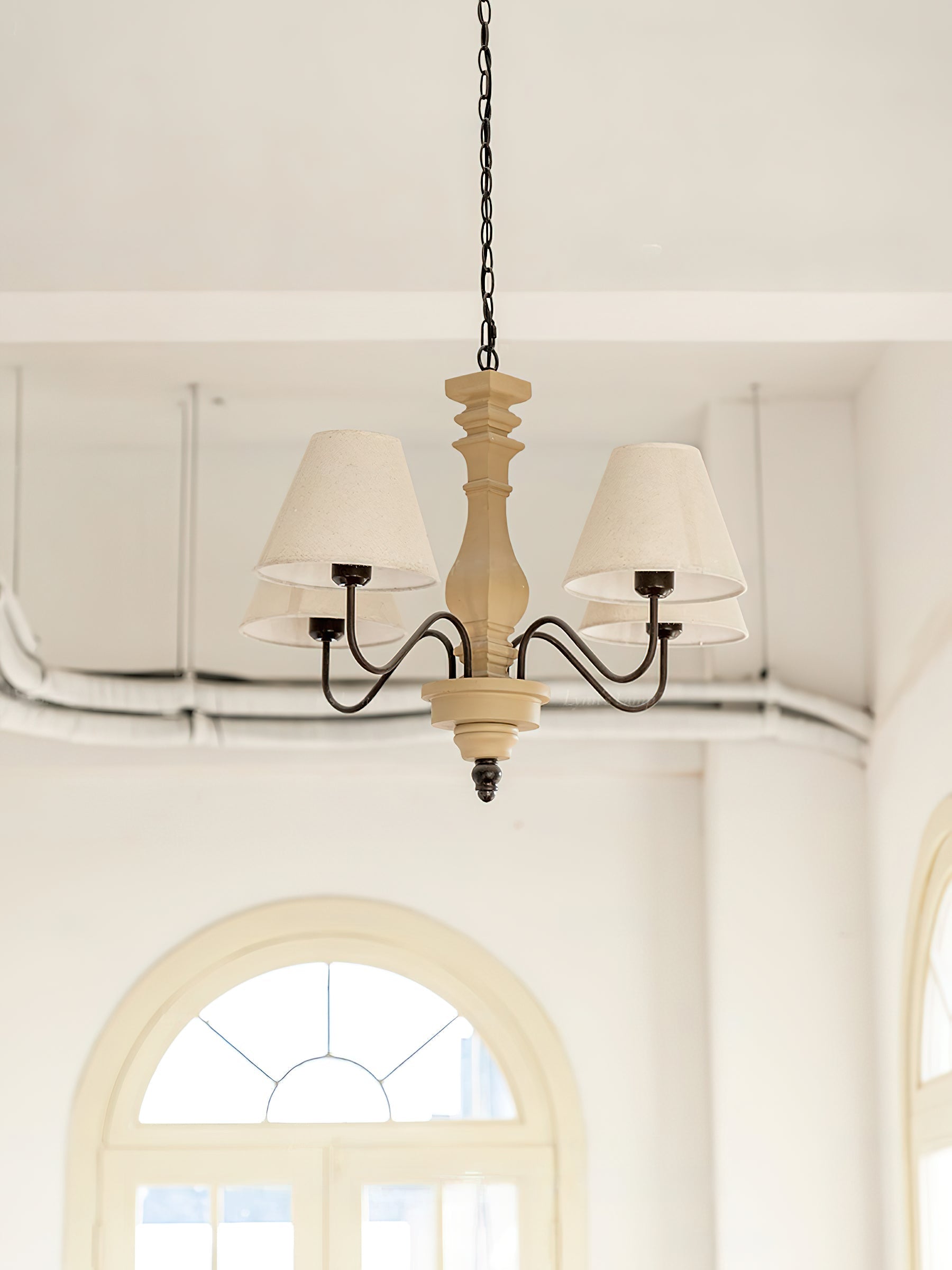 Adela Traditional Luxury Wood Chandelier - Lamp Copper