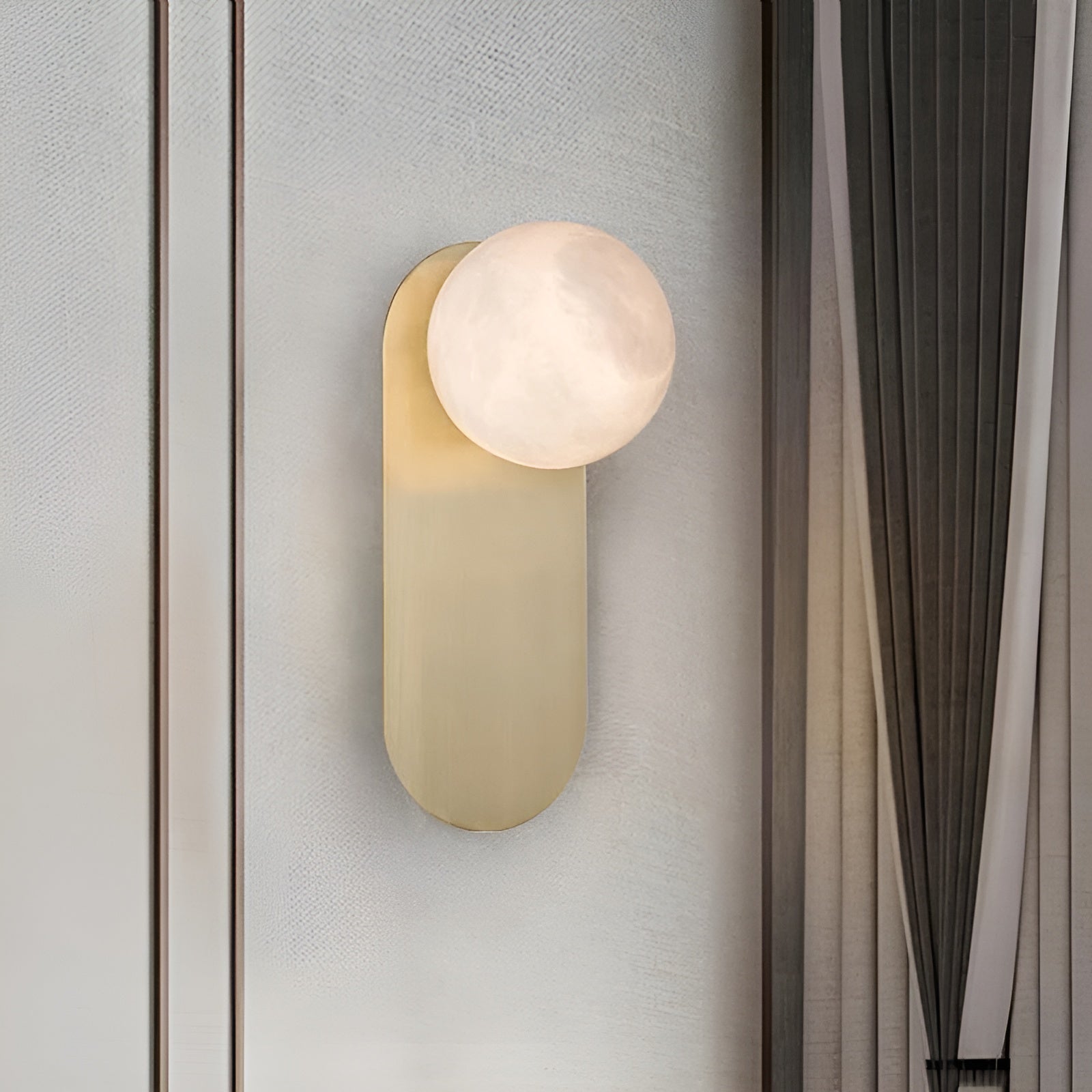 Adrion Modern Alabaster Metal Wall Lamp - Lamp Copper