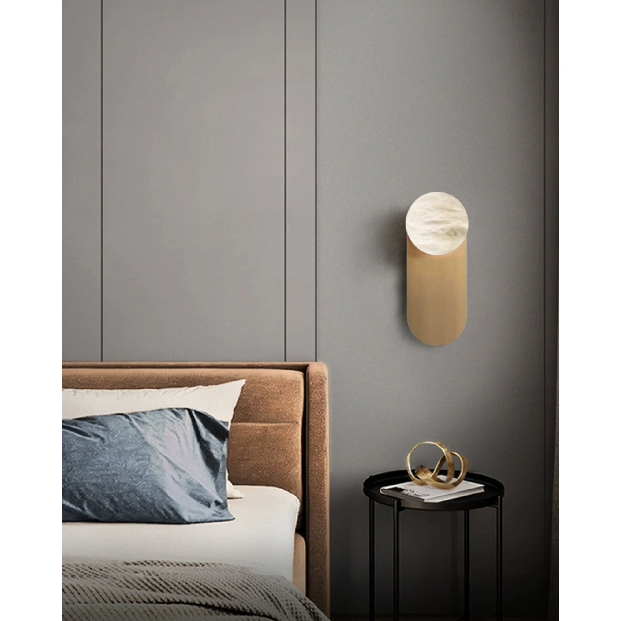 Adrion Modern Alabaster Metal Wall Lamp - Lamp Copper